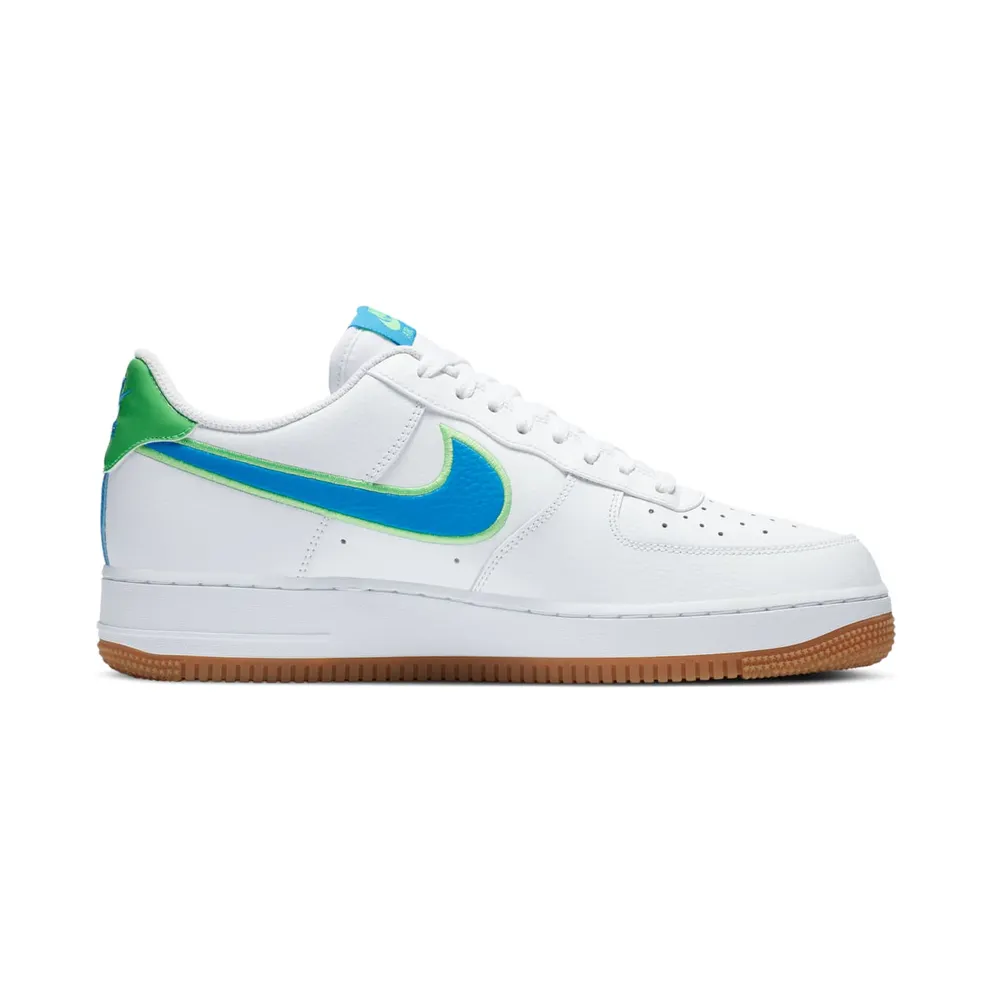 Nike Air Force 1 Low White Poison Green Photo Blue Gum White/Poison Green-Gum Light Brown-Light Photo Blue (DA4660-100)