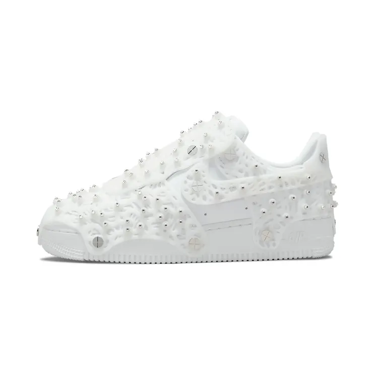 Nike x Swarovski Air Force 1 Low LXX Triple “White / Metallic Silver” (CV7668-100)