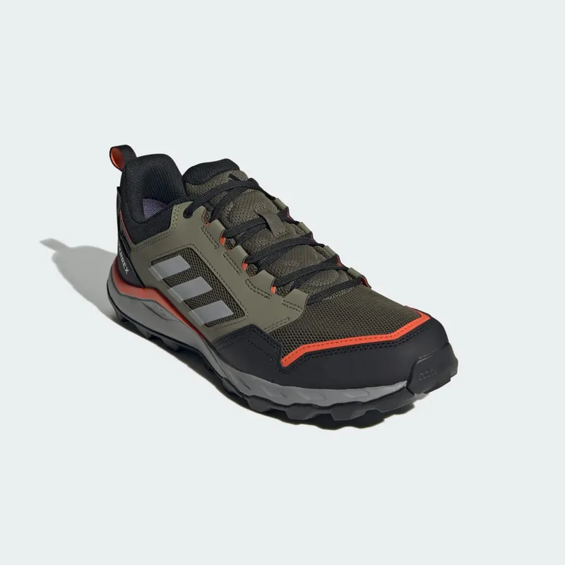 Adidas Tracerocker 2.0 GORE-TEX Trail Running Olive Strata / Charcoal Solid Grey / Semi Impact Orange (JI1305)