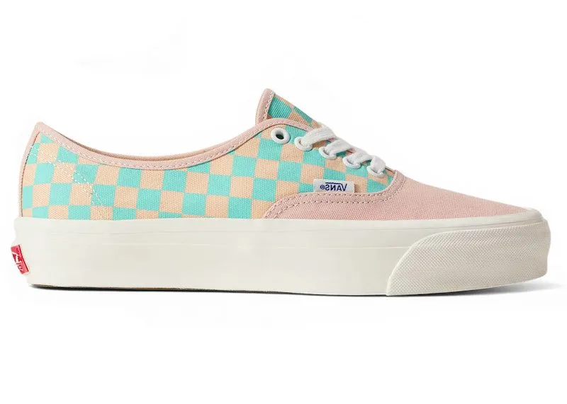 Vans Premium Authentic Sepia Rose Pink Teal Blue Checkerboard (VN000EBNO3N)