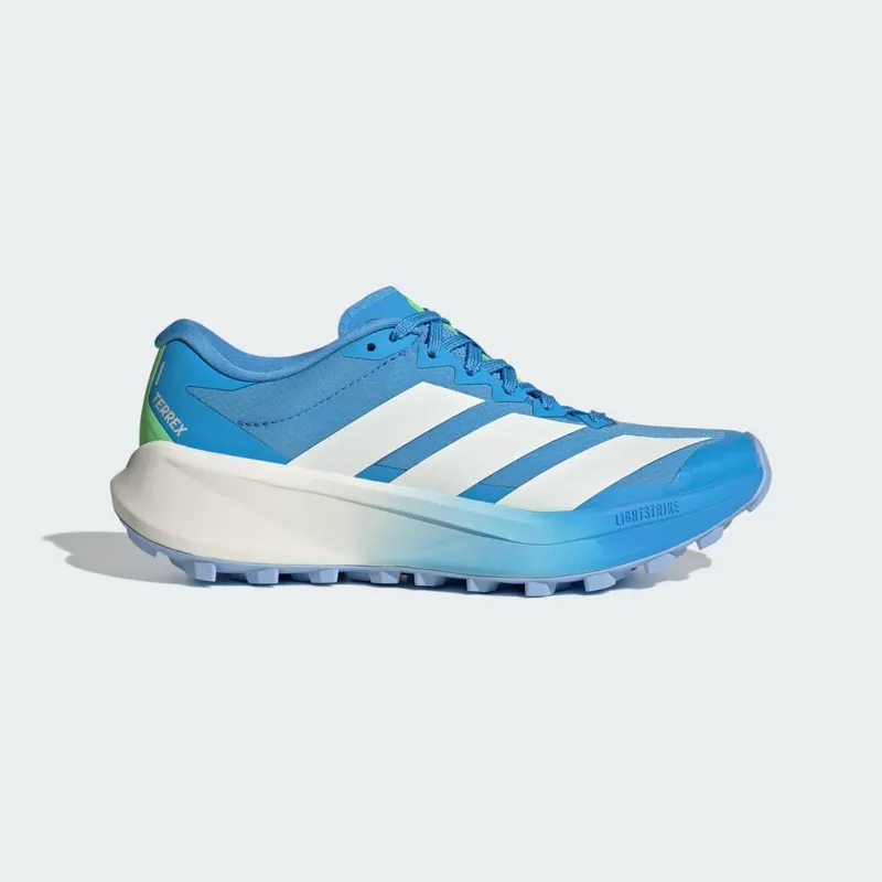 Adidas Terrex Agravic 4 Trail Running Shoes Blue Burst / Off White / Lime Burst (KJ1292)
