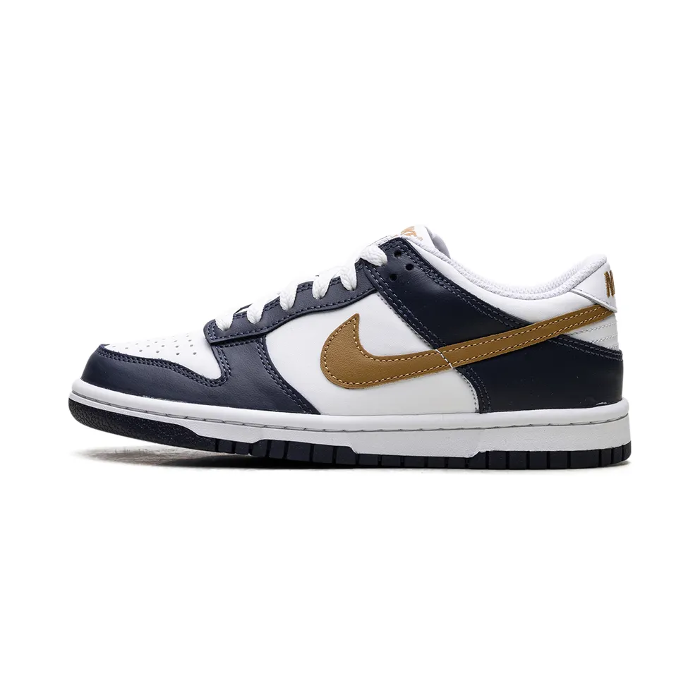 Nike Dunk Low GS “Midnight Navy Wheat” (FB9109-111)