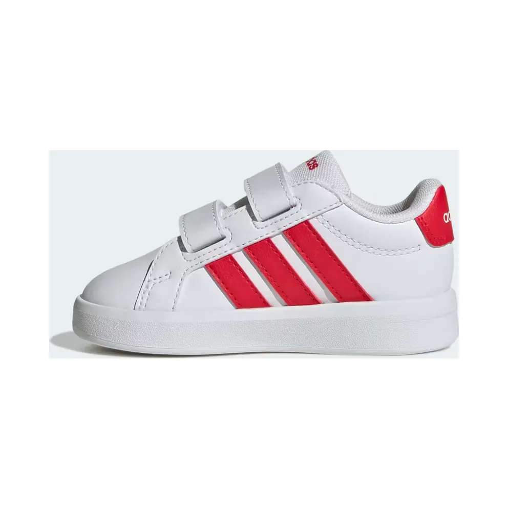 adidas Grand Court 3.0 Shoes Infants “Cloud White / Pure Ruby / Pure Ruby” (JP9378)