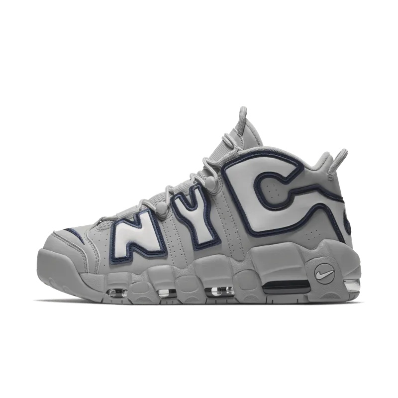 Nike Air More Uptempo NYC Wolf Grey/White-Midnight Navy (AJ3137-001)