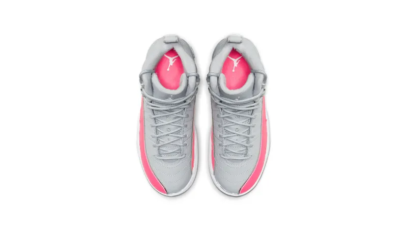 Jordan 12 Retro Wolf Grey Racer Pink (GS) Wolf Grey/Racer Pink-Black (510815-060)