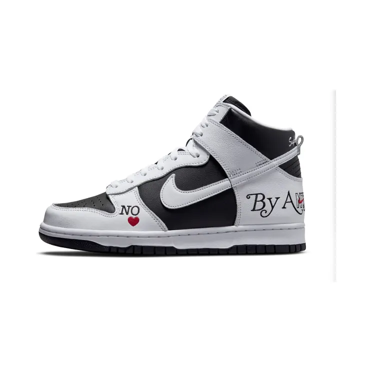 Nike x Supreme SB Dunk High By Any Means White – “Black / White” (DN3741-002)