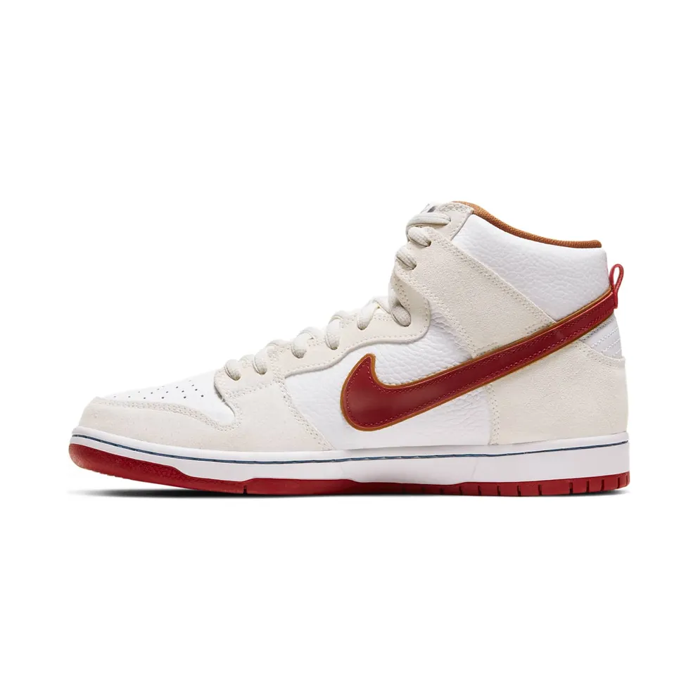 Nike SB Dunk High Sail Bright Crimson (CV9499-100)
