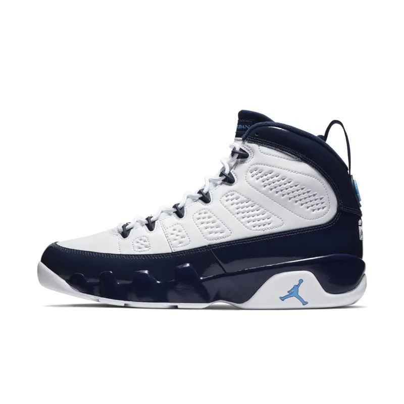 Jordan 9 Retro Pearl Blue White/University Blue-Midnight Navy (302370-145)