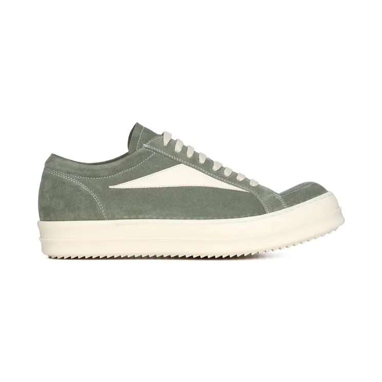 Rick Owens Hollywood Vintage Sneaks Celadon Milk (RU01E5897lVSLCO-1511)