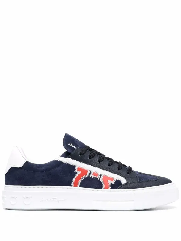 Ferragamo Borg 5 low-top – Blue (749494)