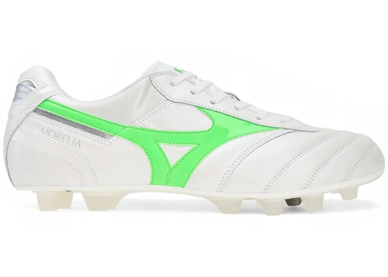 Mizuno Morelia II Japan MD White Neon Green Galaxy Silver (P1GA250137)