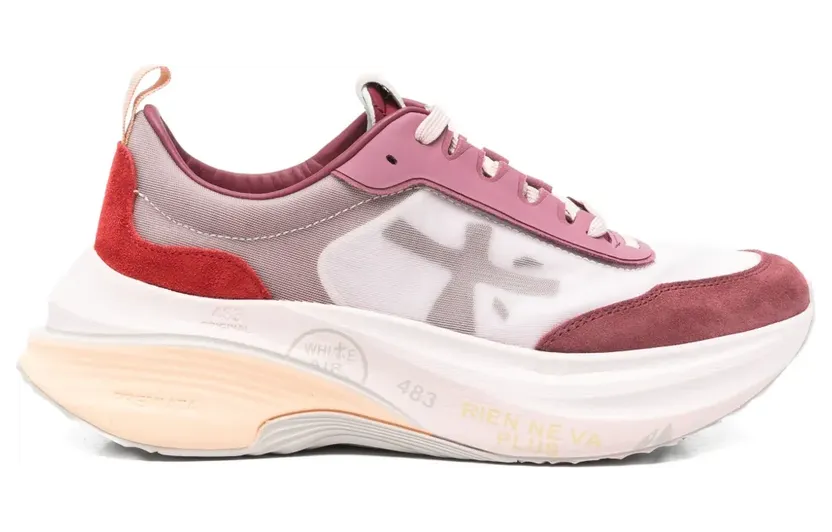 Premiata Hill 7856 mit Wildledereinsätzen “Red” (HILL7856)