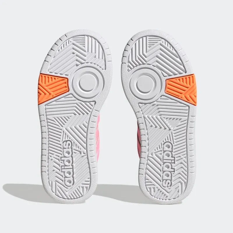 Adidas Hoops Lifestyle Basketball Hook-and-Loop Cloud White / Beam Pink / Screaming Orange (H03862)