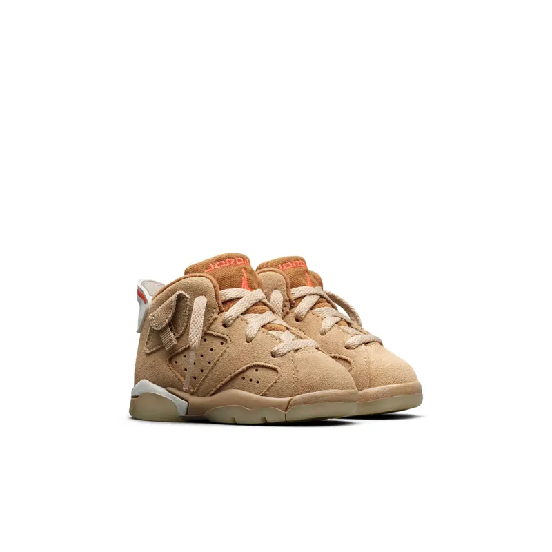 Air Jordan x Travis Scott 6 Retro British Khaki (TD) (2021) – “British Khaki / Sail / Bright Crimson” (DH0692-200)