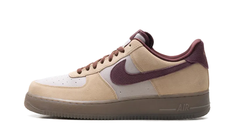 Nike Air Force 1 Low ’07 Premium “Linen Moon Particle Burgundy” (IQ3408-286)