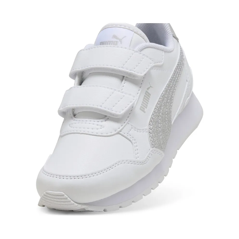 Puma ST Runner v4 Glitter “Puma White / Puma Silver / Cool Light Gray” (401587_01)