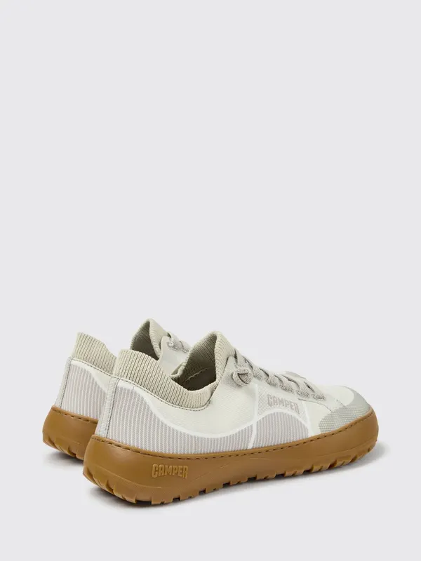 Camper Peu Serra Bicolor Abstract Pattern Slip-On with Vibram Sole Beige (K201719-018PEUSERRA0)