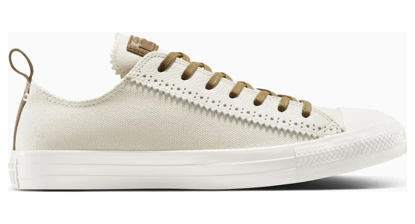 Converse Chuck Taylor All Star Crafted Canvas & Leather Light Dune/Egret/Dark Whisky (A14790C)