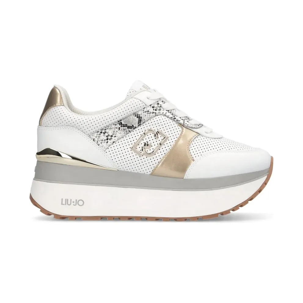 LIU JO sneaker White / Light Gold (BA6003PX804-S1052)