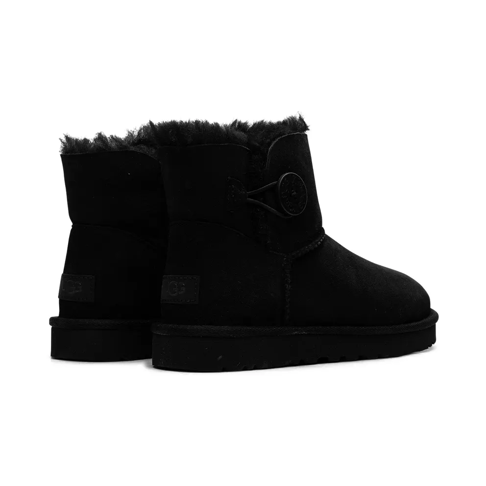 Ugg Mini Bailey Button Boot “Black” (1016422-BLK)