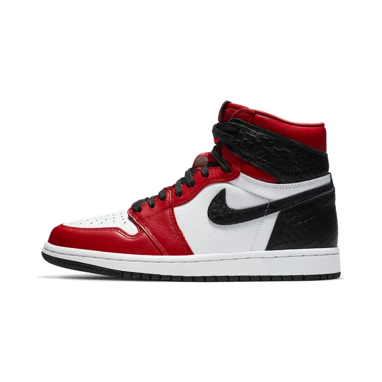 Air Jordan 1 Retro High ‘Satin Snake Chicago’ (2020) – “Gym Red / White / Black” (CD0461-601)