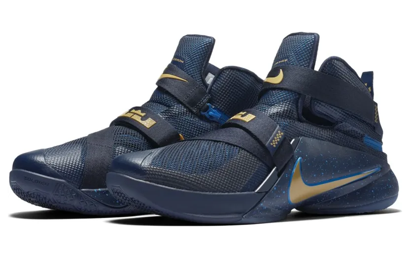 LeBron Soldier 9 “FLYEASE” Obsidian/Metallic Gold (846246-494)