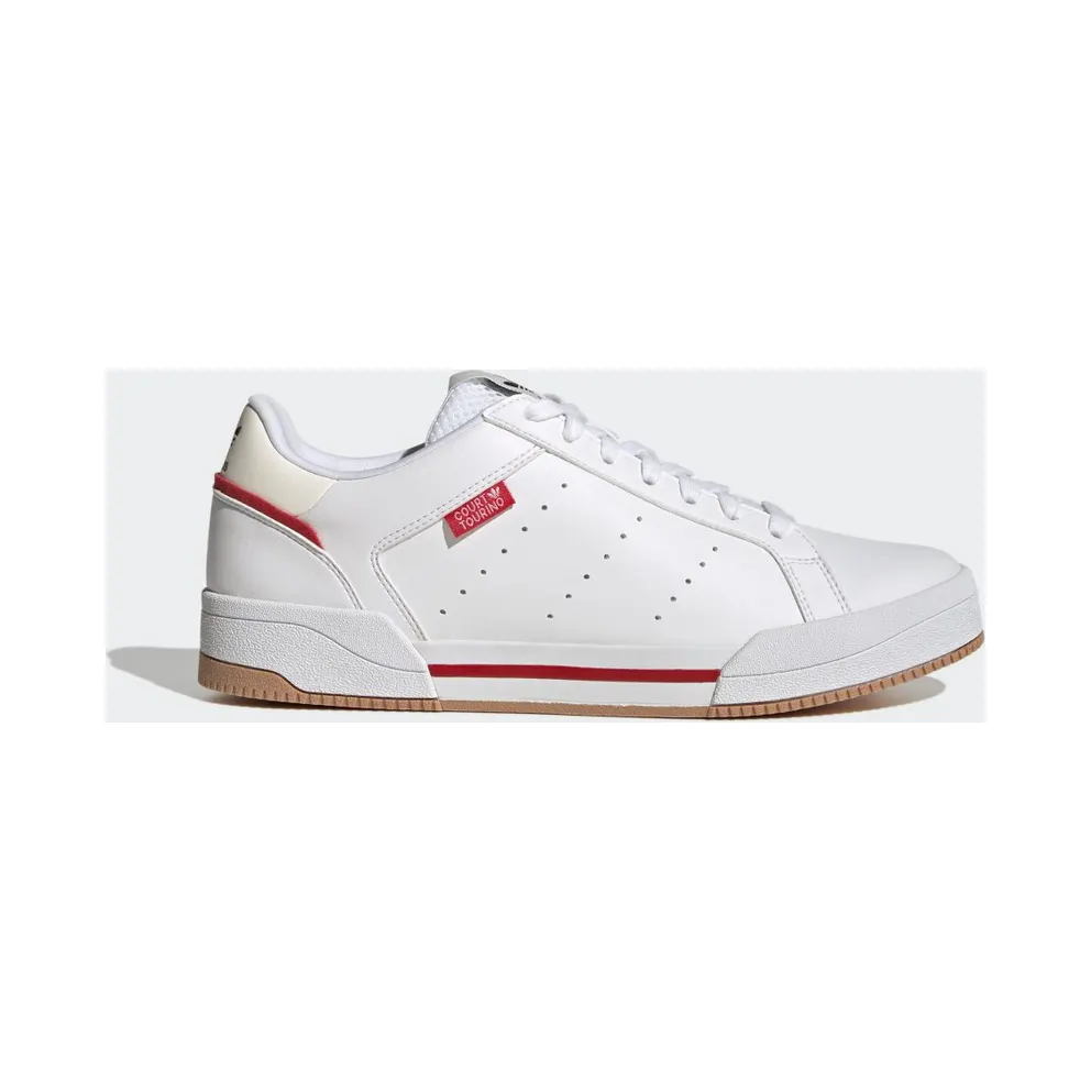 Adidas Court Tourino Cloud White / Cloud White / Vivid Red (GX4378)