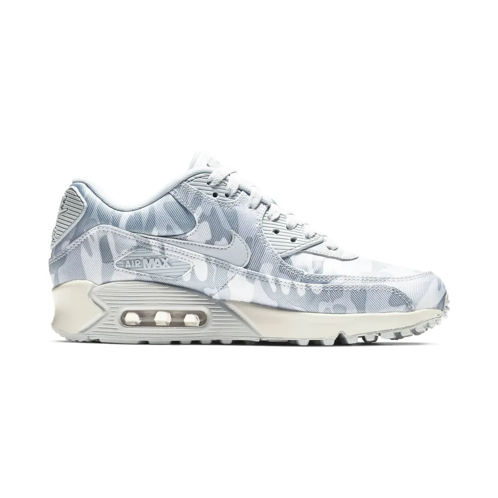 Nike Air Max 90 Winter Camo (W) Pure Platinum/Wolf Grey-Summit White (AQ9721-001)