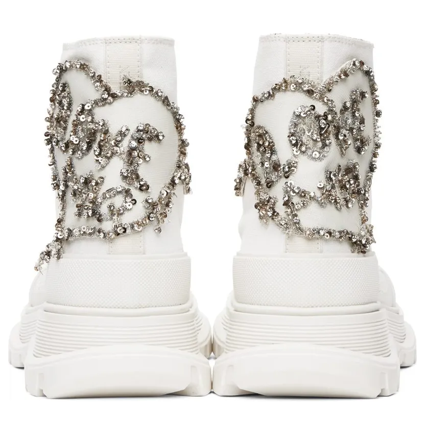 Alexander McQueen White Tread Slick High 9423 WH/OFWH (711112W4TGB) (2)