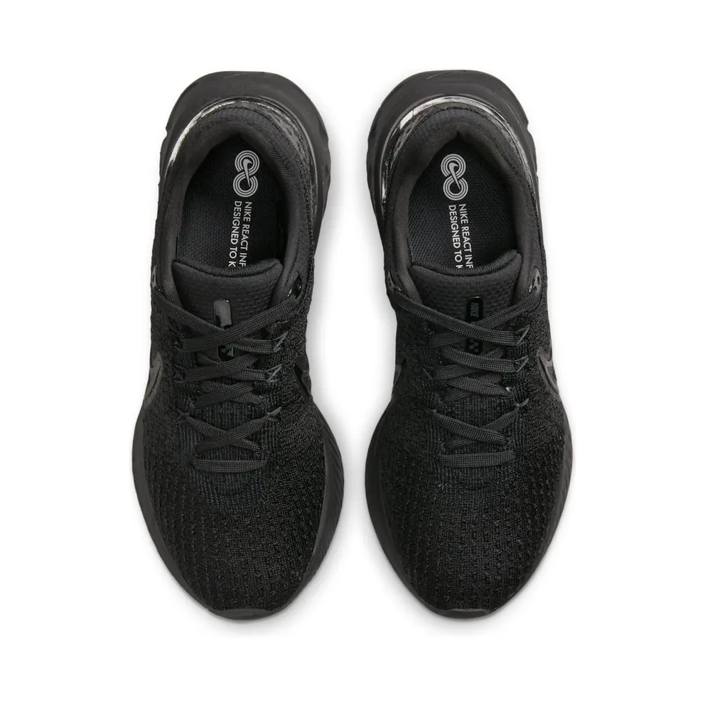 Nike React Infinity Run Flyknit 3 Road Running Black (DD3024-005)