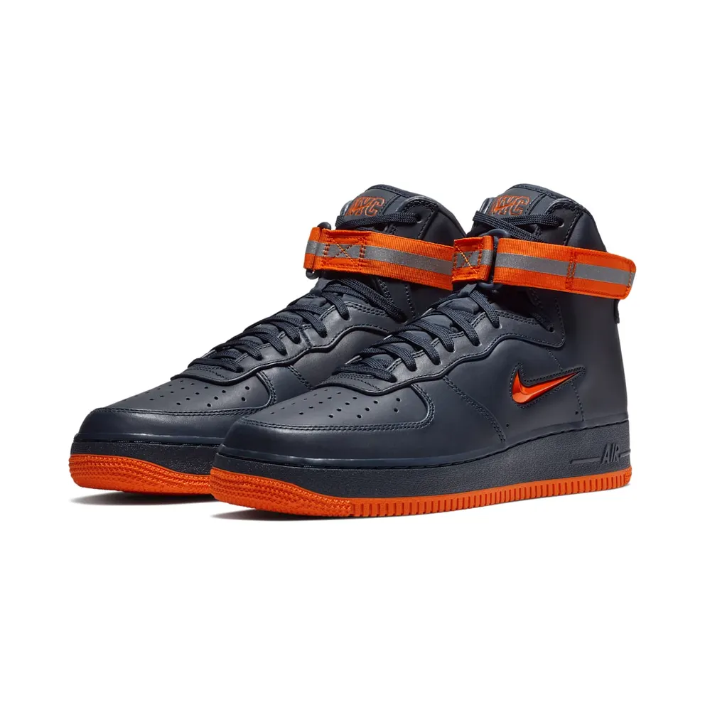 Nike Air Force 1 High NYC Obsidian Orange Obsidian/Brilliant Orange (AO1636-400)