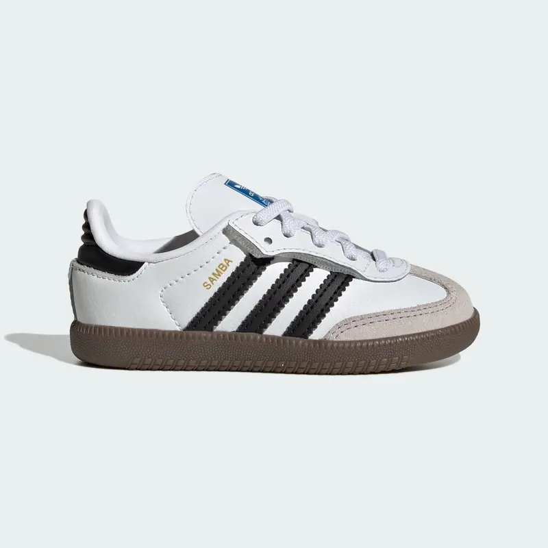 Adidas Samba OG Comfort Close Elastic Lace Kids Cloud White / Core Black / Gum (JQ3191)