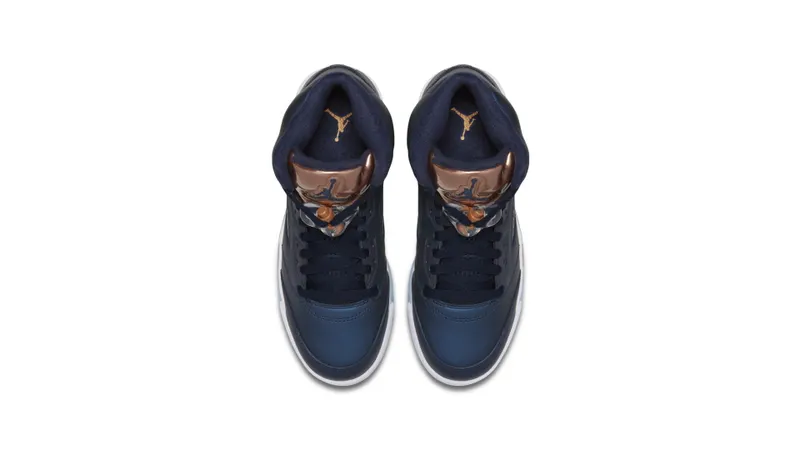 Jordan 5 Retro Bronze (GS) Obsidian/White-Metallic Red Bronze-Bright Grape (440888-416)
