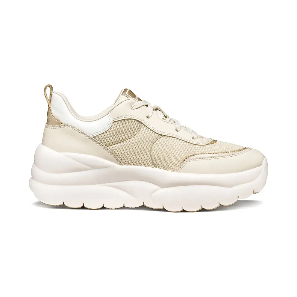Geox Xtors “Melkwit / Light Gold” (D651FB09BBNC1S2L)