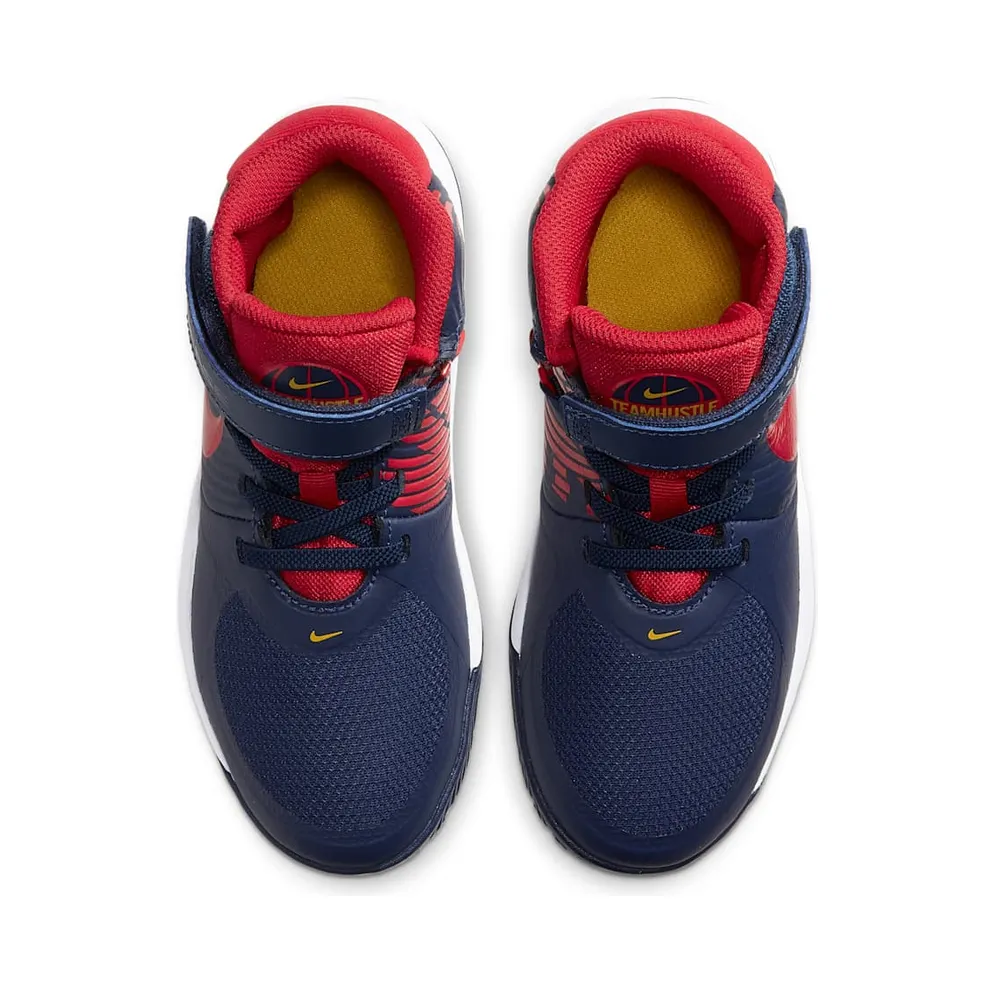 Nike Team Hustle D 9 FlyEase Midnight Navy (PS) Midnight Navy/White/Saffron Quartz (BV2951-400)