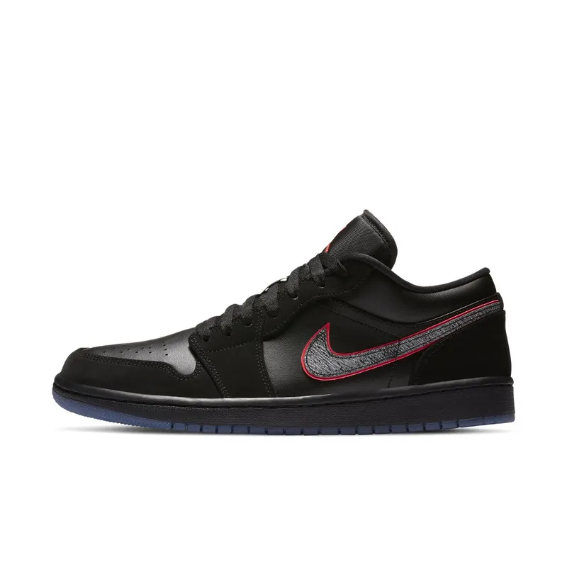 Jordan 1 Low Black Red Orbit Black/Black-Red Orbit (CK3022-006)
