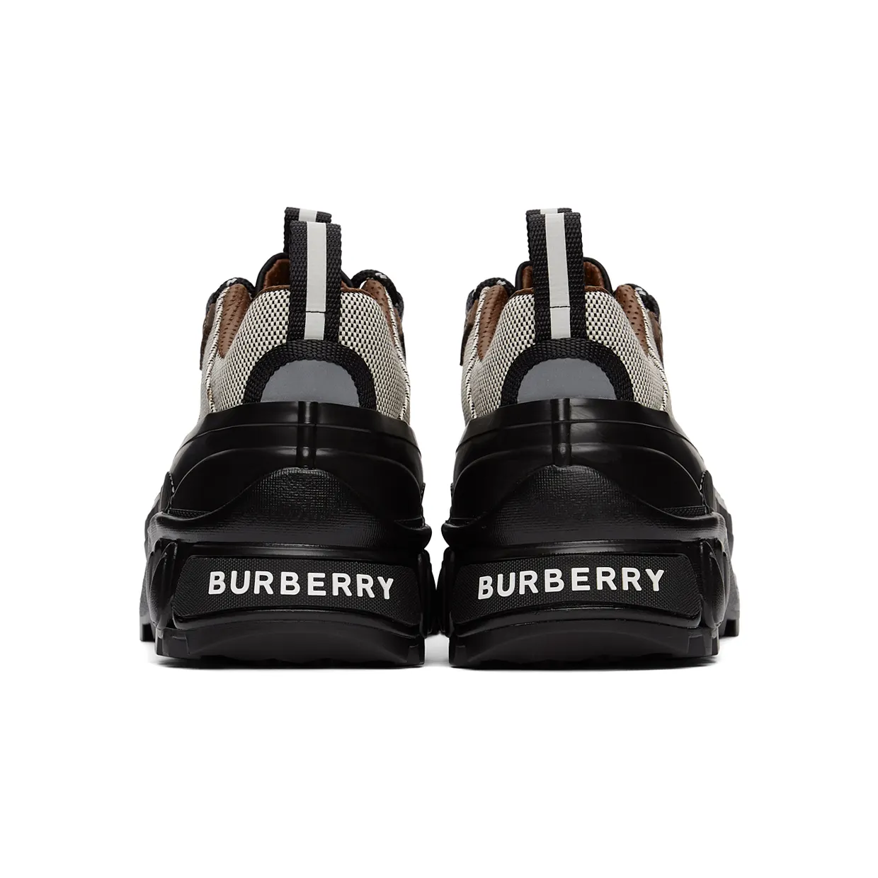 Burberry Black & White Canvas Arthur Sneakers (8038735) (4)
