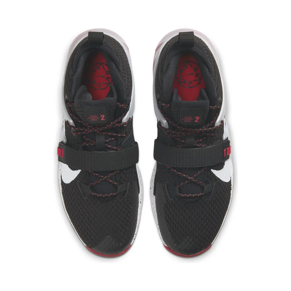 Nike Air Force Max II “Black / University Red / Wolf Grey / White” (AV6243-003)