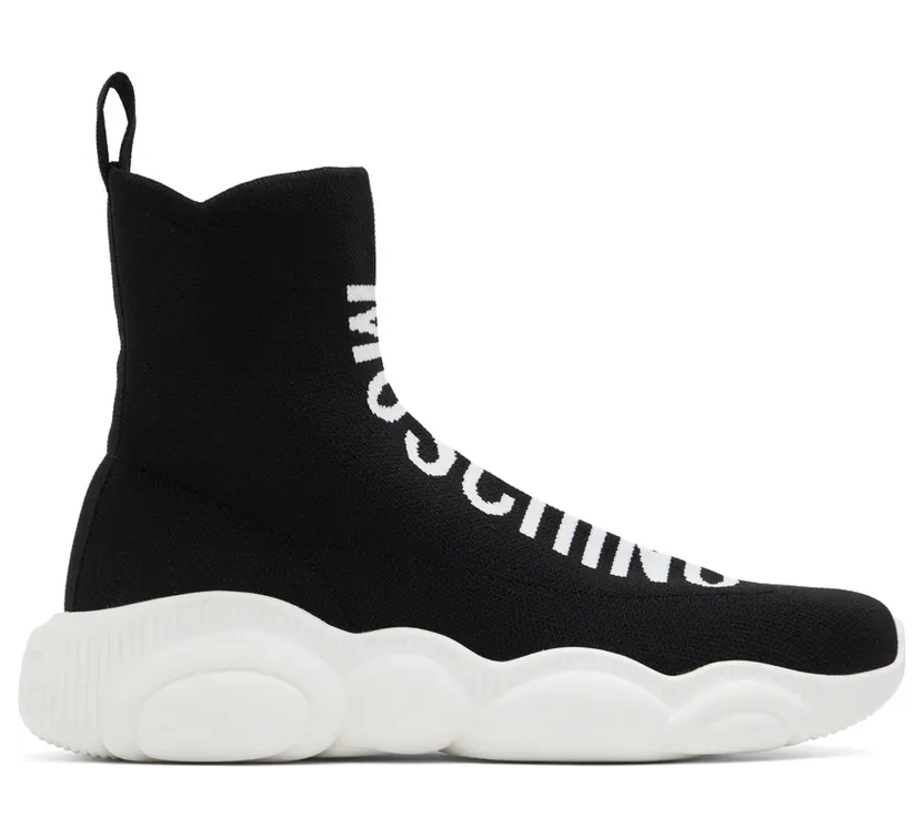 Moschino Black Sock Teddy Sneakers (MA15093G0E_ MT0)
