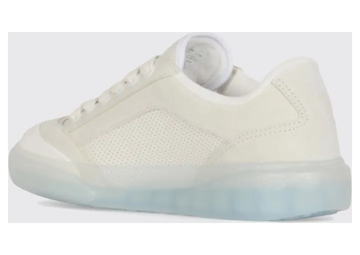 Casablanca Low Top Sneakers in Suede and Smooth Leather with Perforated Details White (ASS26SNK0258M) (2)