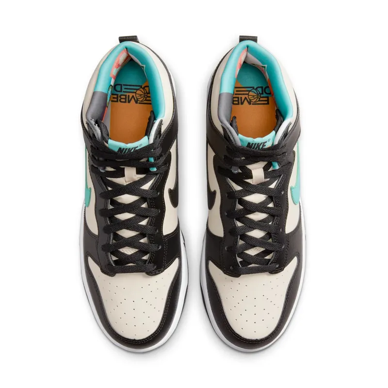 Nike Dunk High EMB Beige Black Washed Teal (DO9455-200)