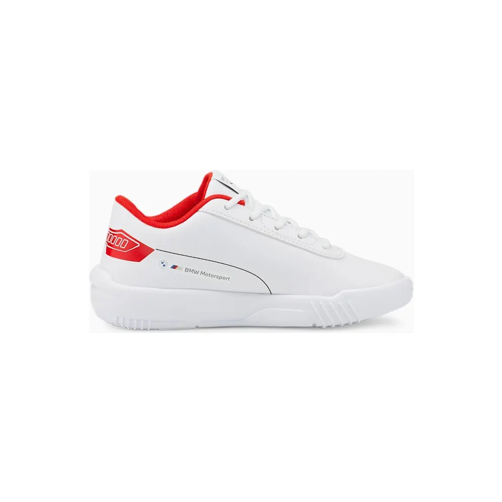 Puma BMW M Motorsport Drift Cat Delta V Kinder Motorsportschuhe Weiß/Blau (307120-02)