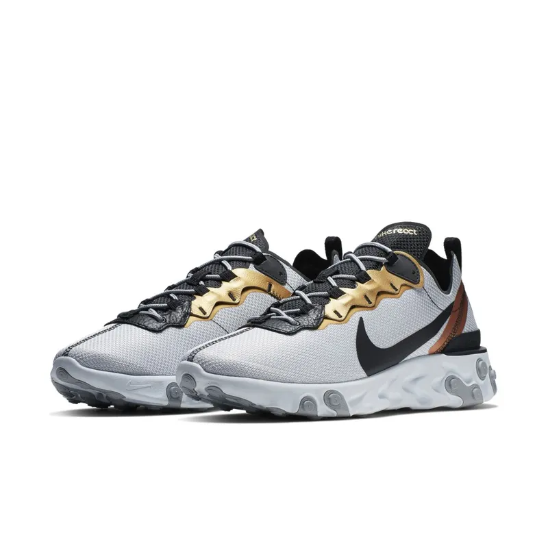 Nike React Element 55 Gold Ranger Pure Platinum/Black (CD7627-001)