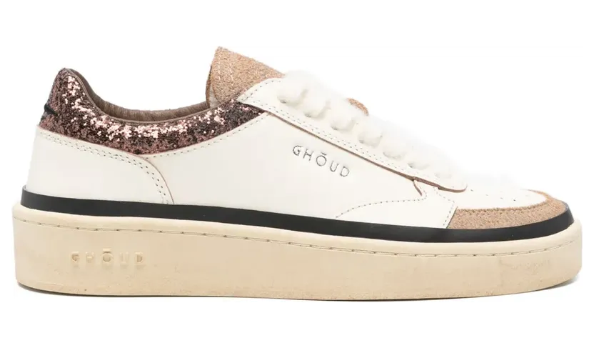 GHŌUD Pads sneakers met vlakken met glitters – Beige (PBLWIU01)