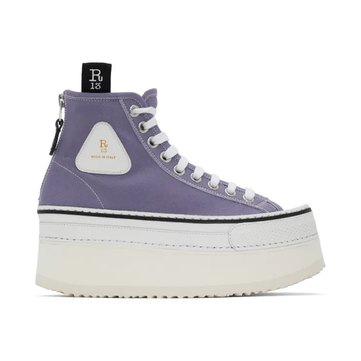R13 Purple Platform High-Top Sneakers (R13S0071-006)