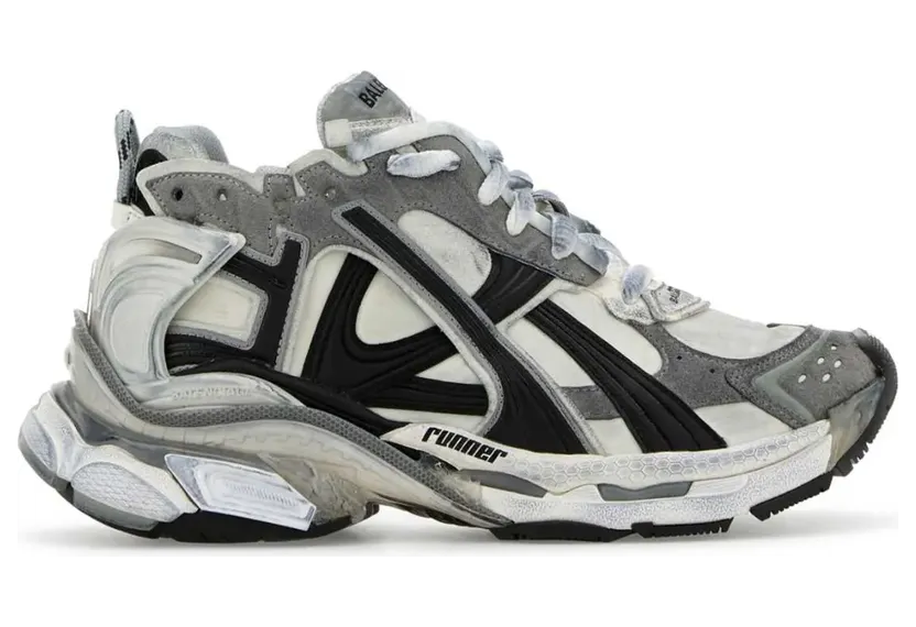 Balenciaga Grey/white/black Runner sneakers in nylon 772767W3RNY/T_BALEN-9012_500-41
