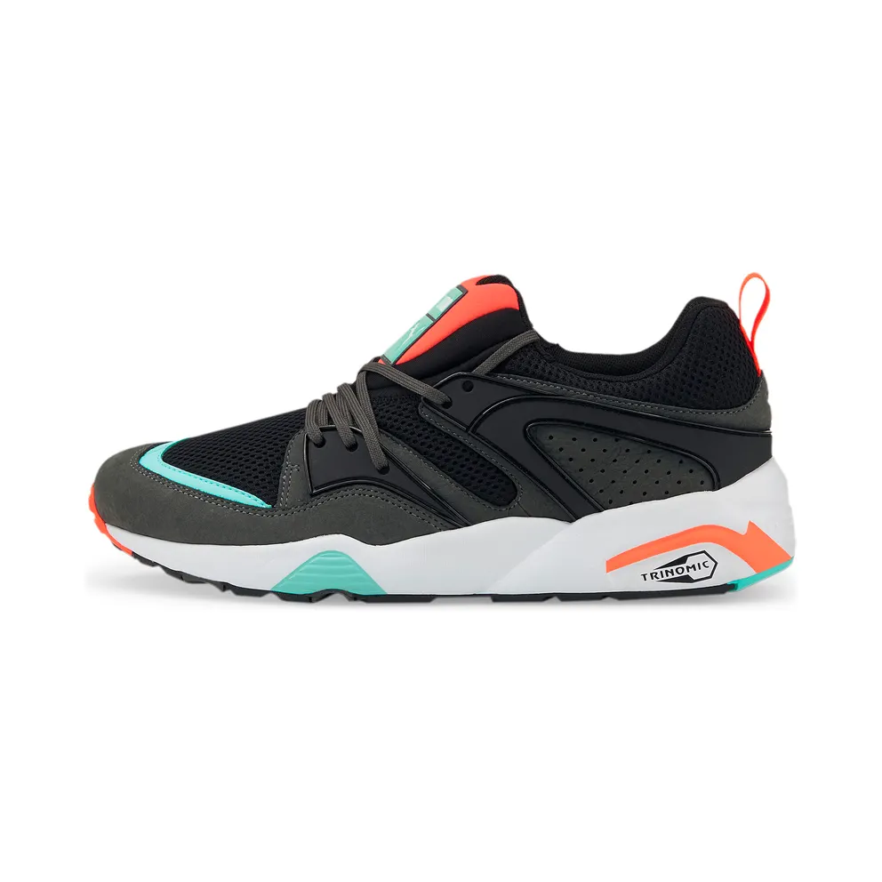 Men’s PUMA Blaze Of Glory “reverse Classics” Black/Steel Gray/Fiery Coral (383532-01)