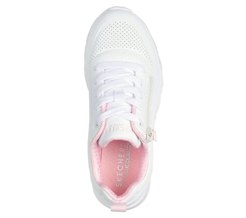 Skechers UNO Lite – Easy Zip Sneaker White