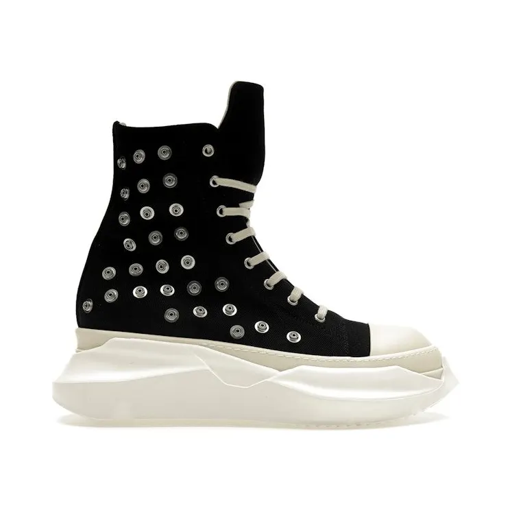 Rick Owens DRKSHDW Abstract Sneaks Studded Eyelets Black Milk (DU02C5840-DOES2-911)