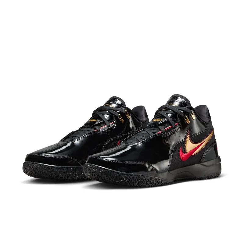 Nike Zoom LeBron NXXT Gen AMPD “Black University Red Gold” (FJ1566-001)